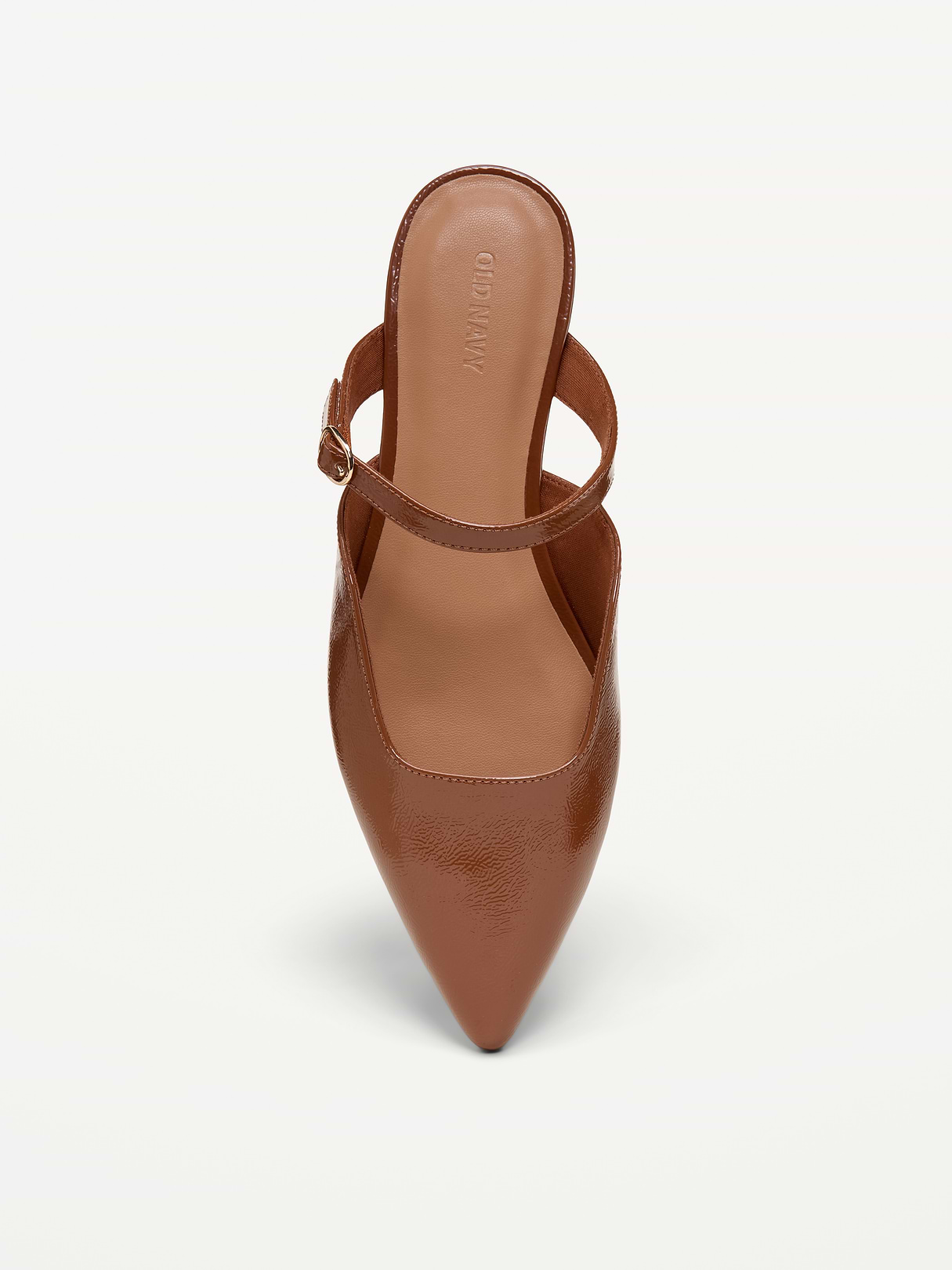 Pointed-Toe Mule Flats for Women - Chestnut