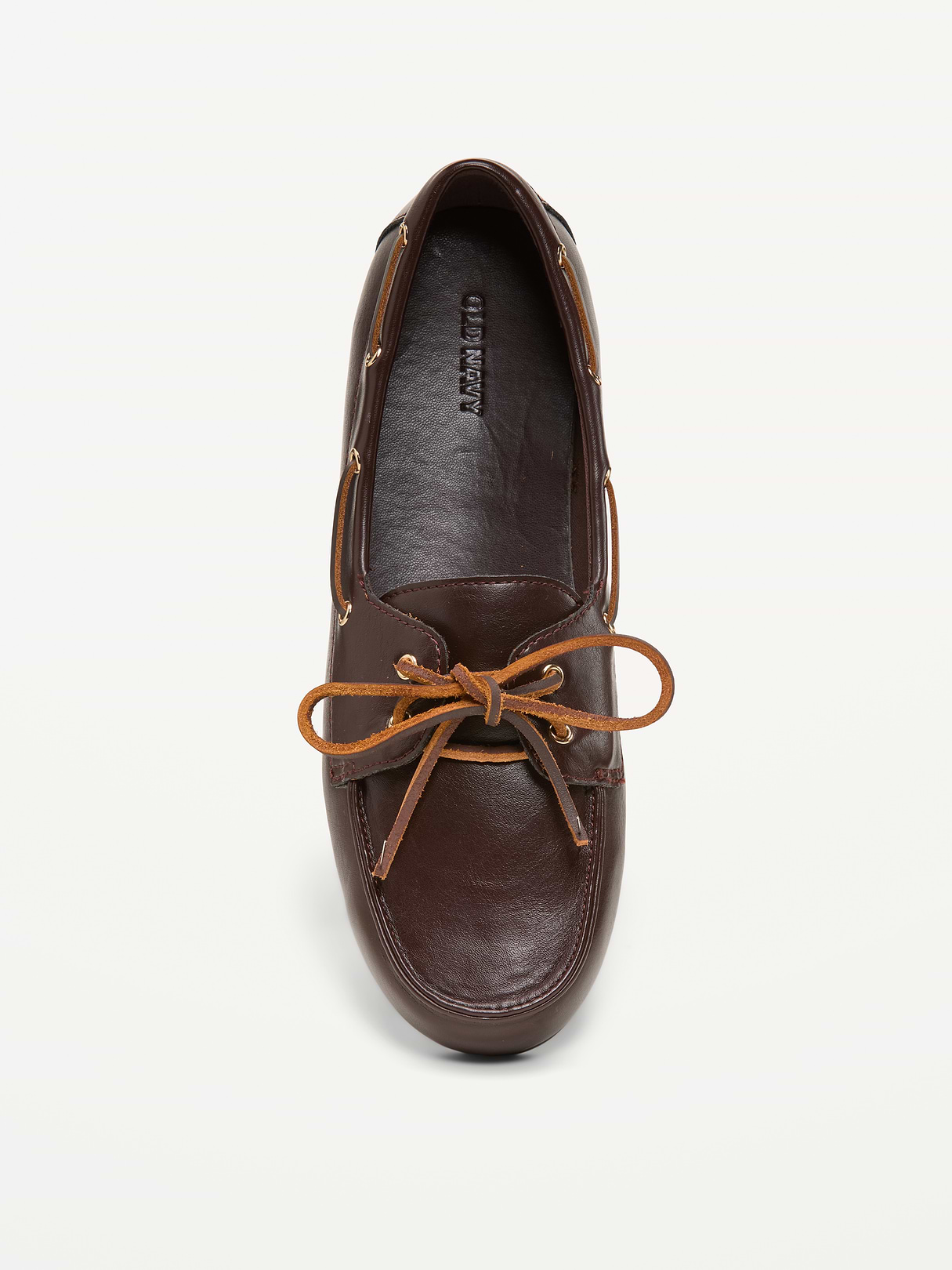 Faux-Suede Boat Shoes for Women - Dark Brown