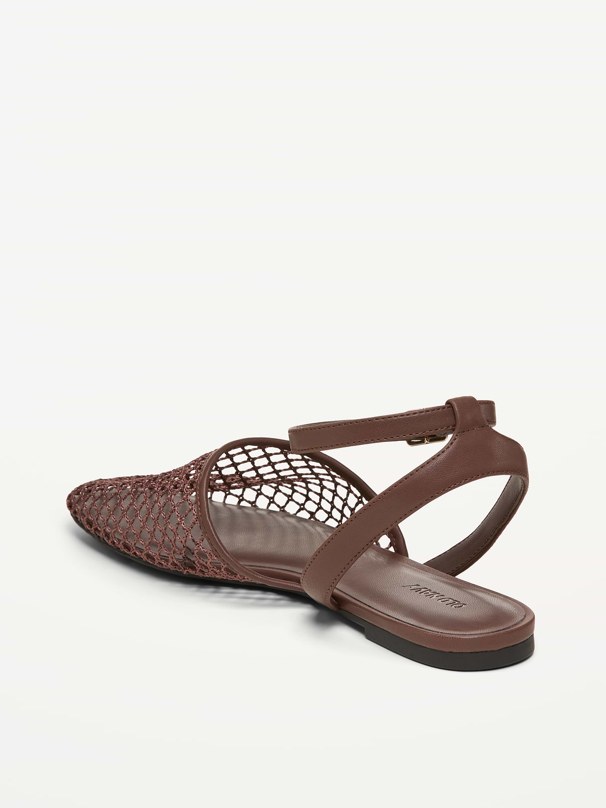 Raffia Slingback Flats for Women - Peppercorn