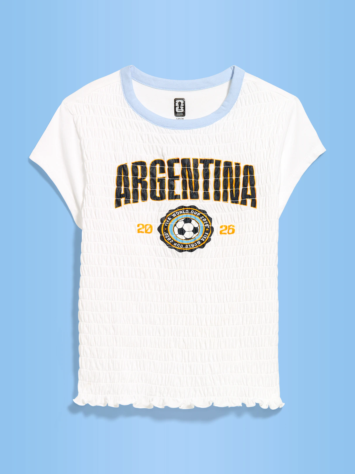 FIFA World Cup 26™ England Vintage Crew-Neck T-Shirt for Women - Argentina