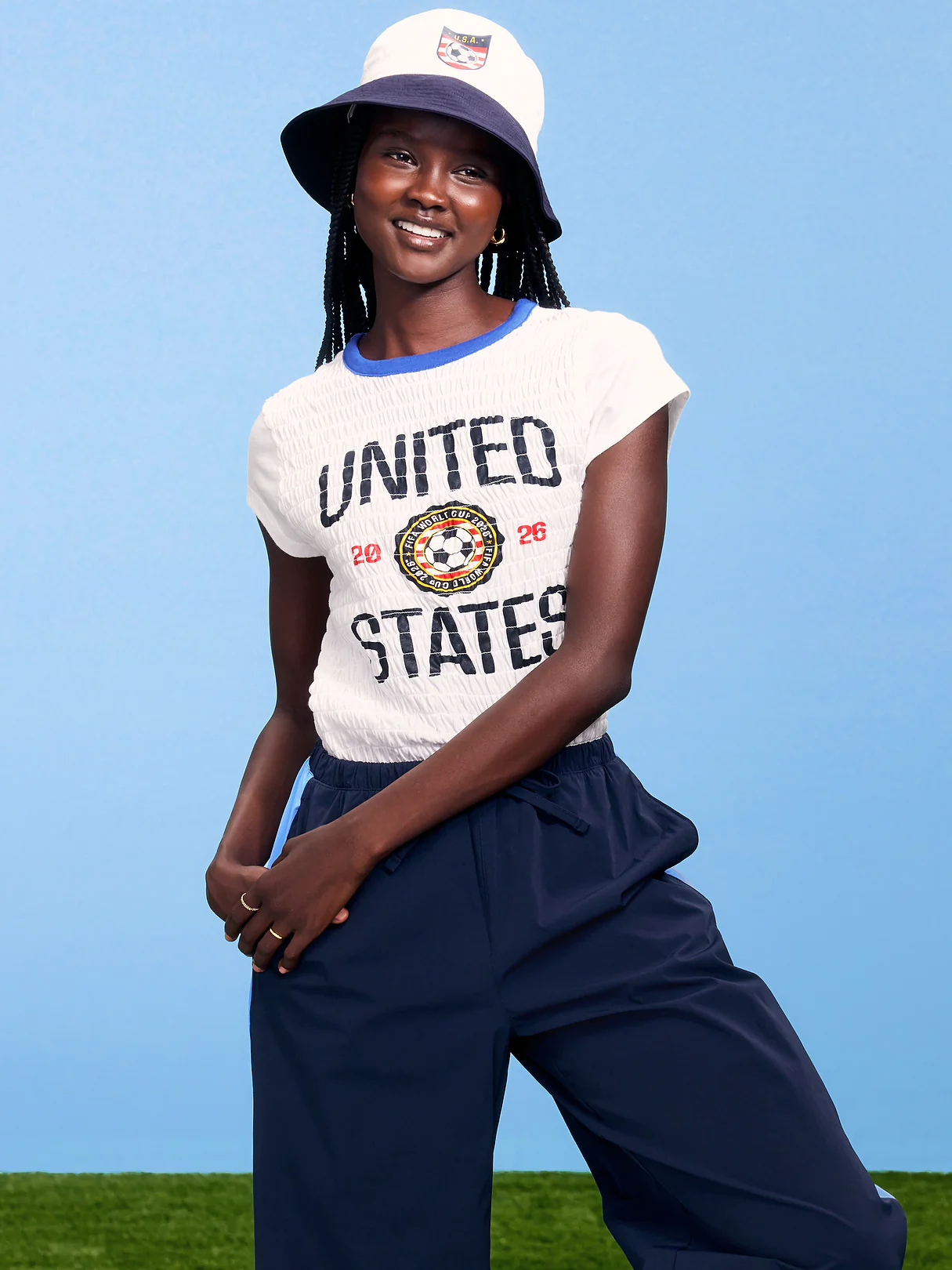 FIFA World Cup 26™ England Vintage Crew-Neck T-Shirt for Women - USA