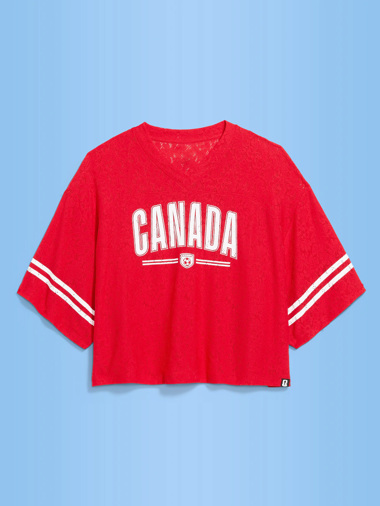 FIFA World Cup 26™ France Boxy Lace V-Neck T-Shirt for Women - Canada