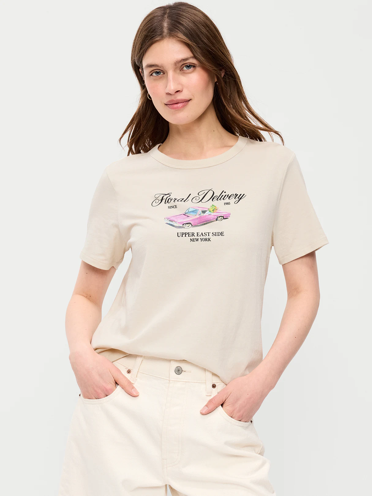 EveryWear Crew-Neck Graphic T-Shirt - Wish Bone