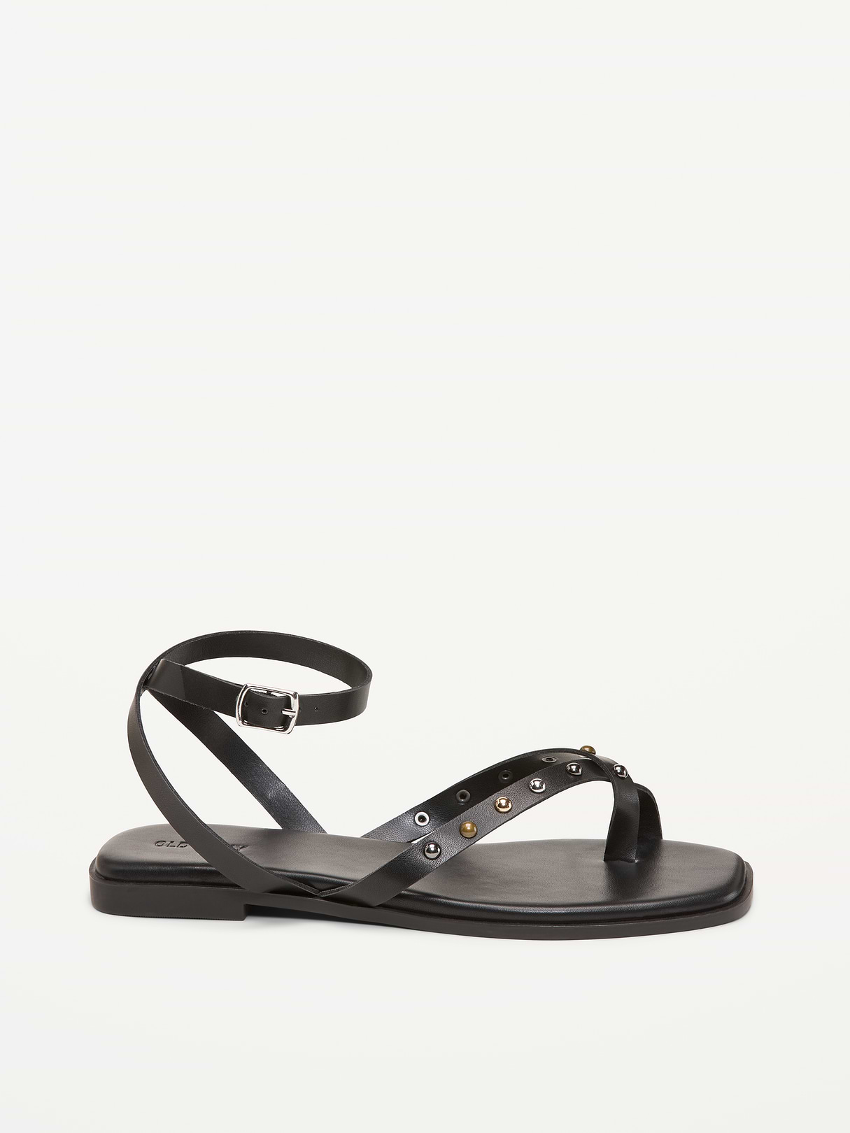 Studded Toe-Strap Sandals - Black Jack