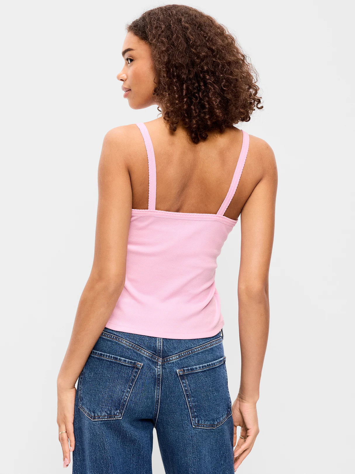 Button-Front Cami Tank Top - Bergamot