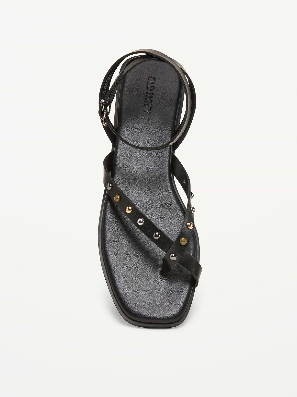 Studded Toe-Strap Sandals - Black Jack