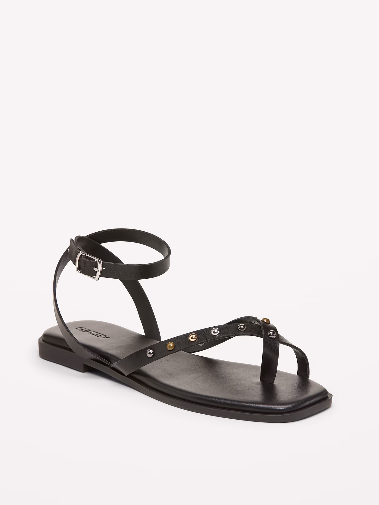 Studded Toe-Strap Sandals - Black Jack