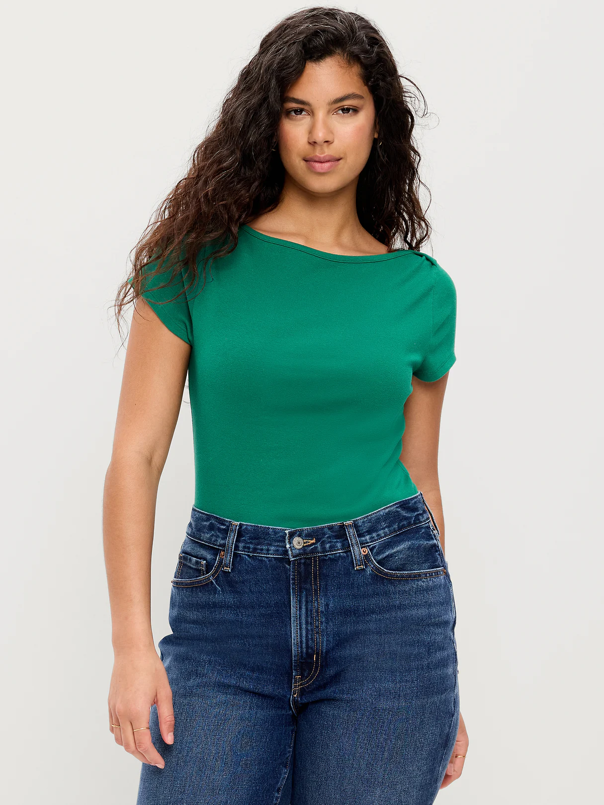 Snug Boatneck T-Shirt - Rainforest Jewel