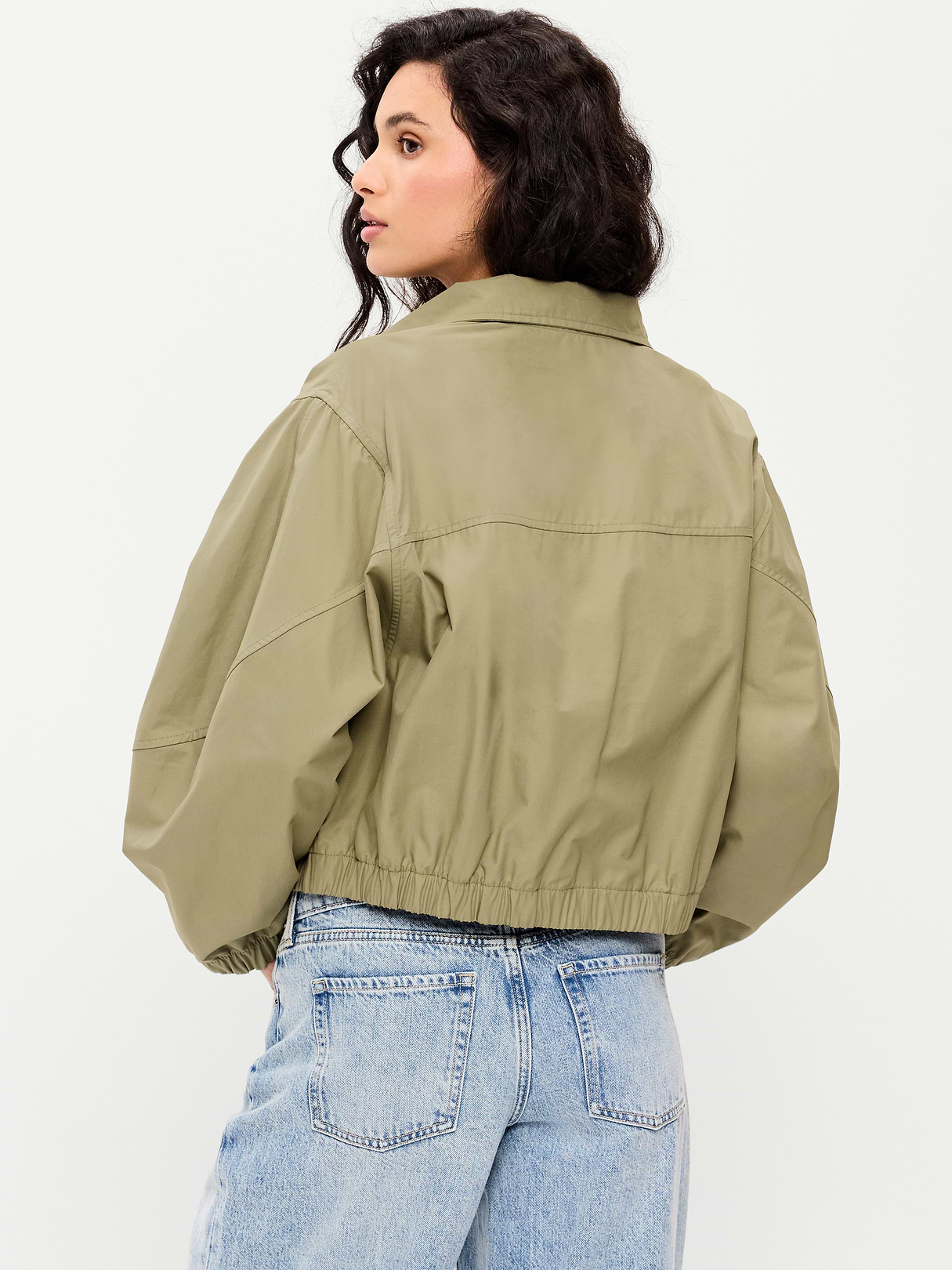 Twill Utility Zip-Front Jacket - Dried Grasses