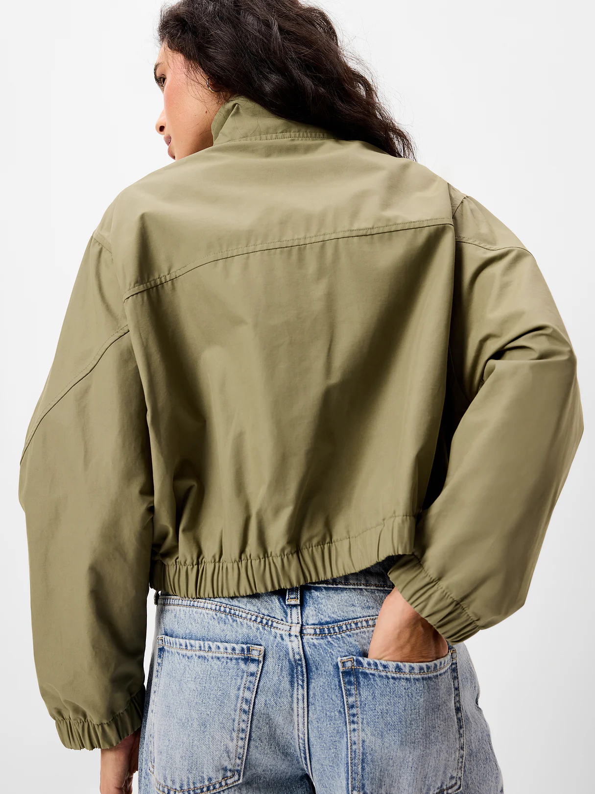 Twill Utility Zip-Front Jacket - Dried Grasses