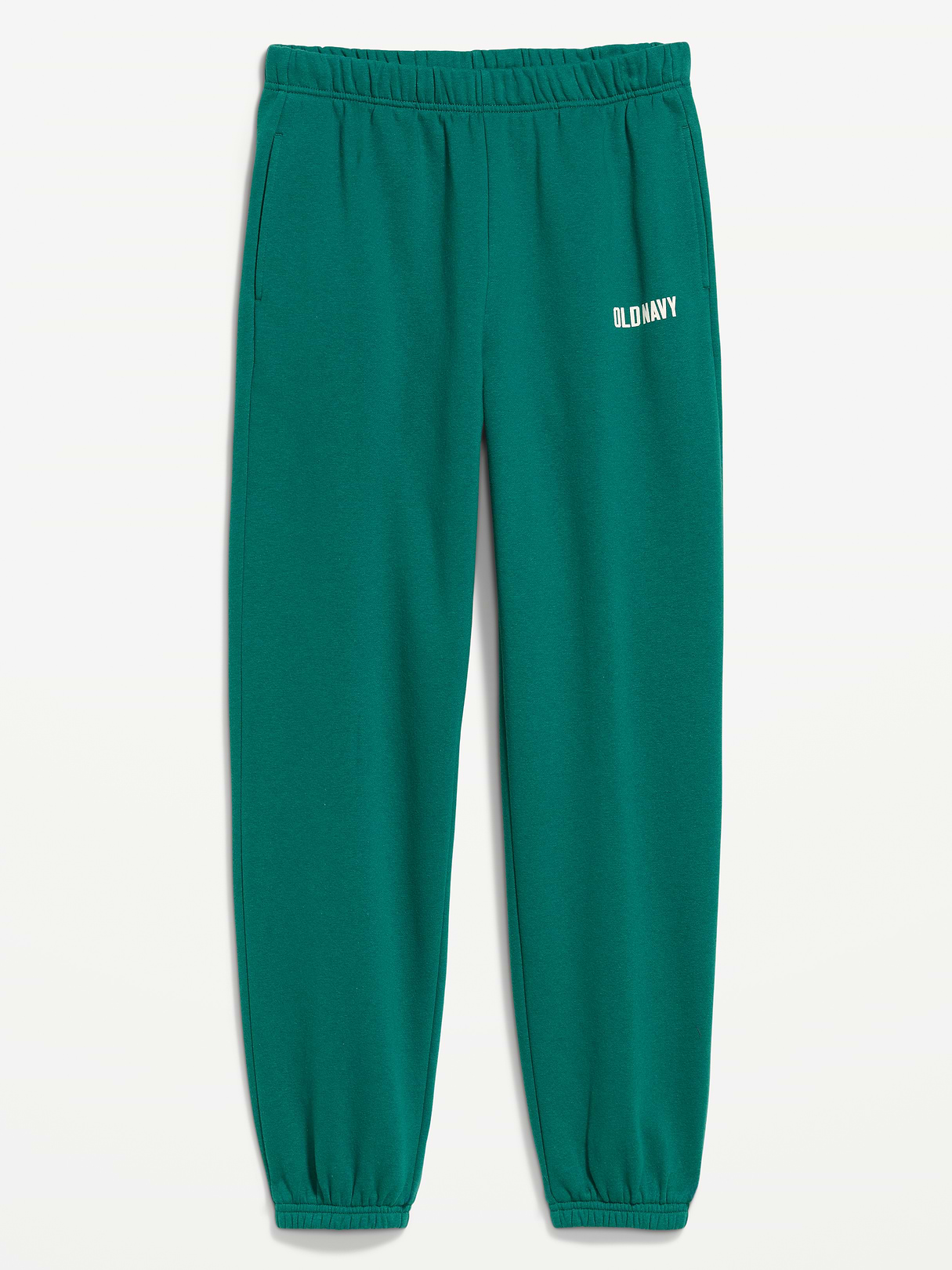 High-Waisted Cinched-Ankle Sweatpants - Deep Lagoon