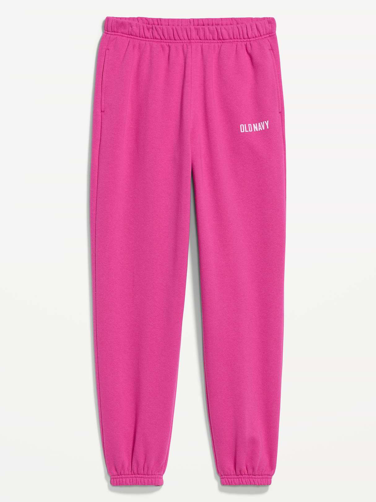 High-Waisted Cinched-Ankle Sweatpants - Dragonfruit