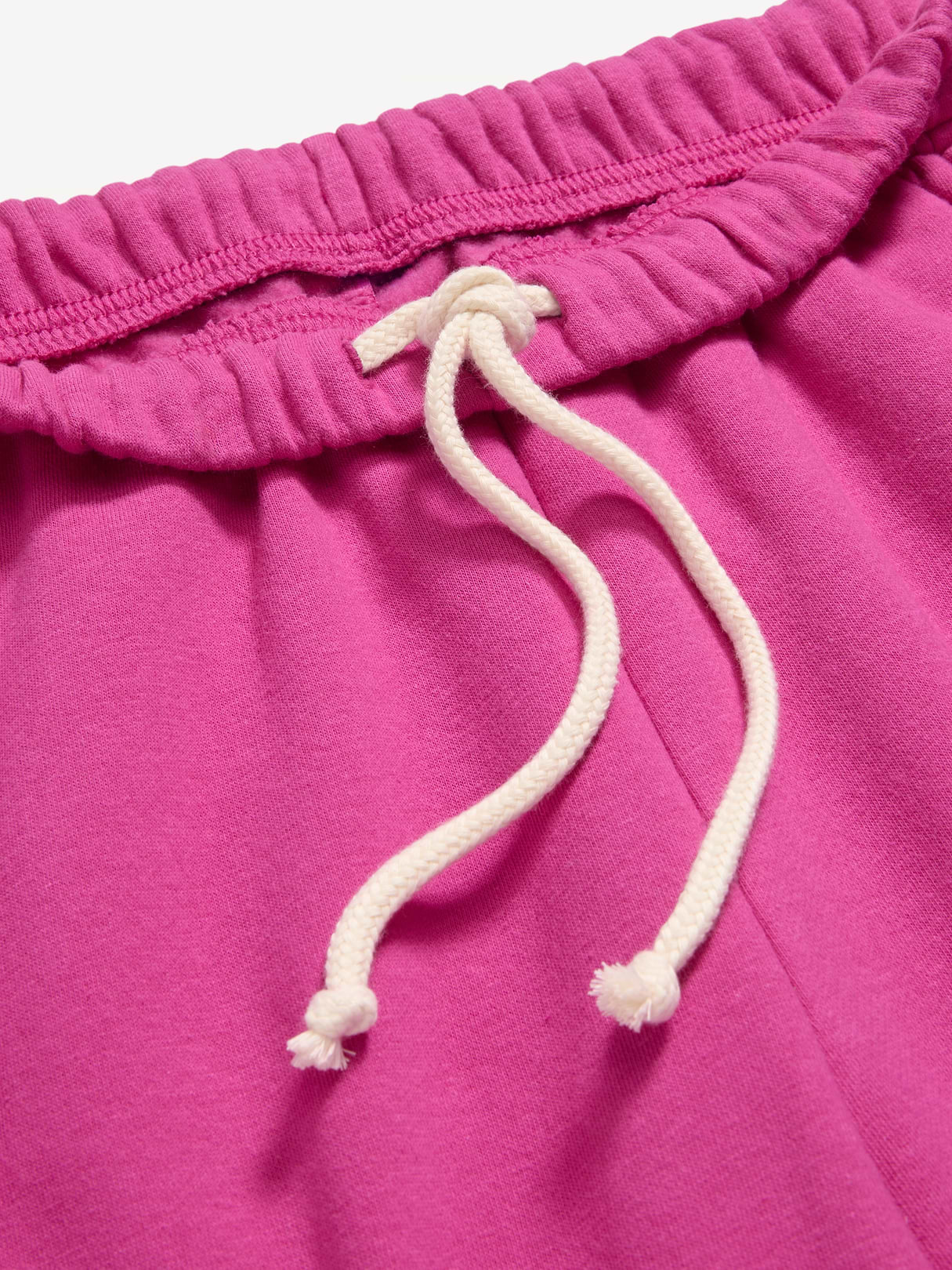 High-Waisted Cinched-Ankle Sweatpants - Dragonfruit