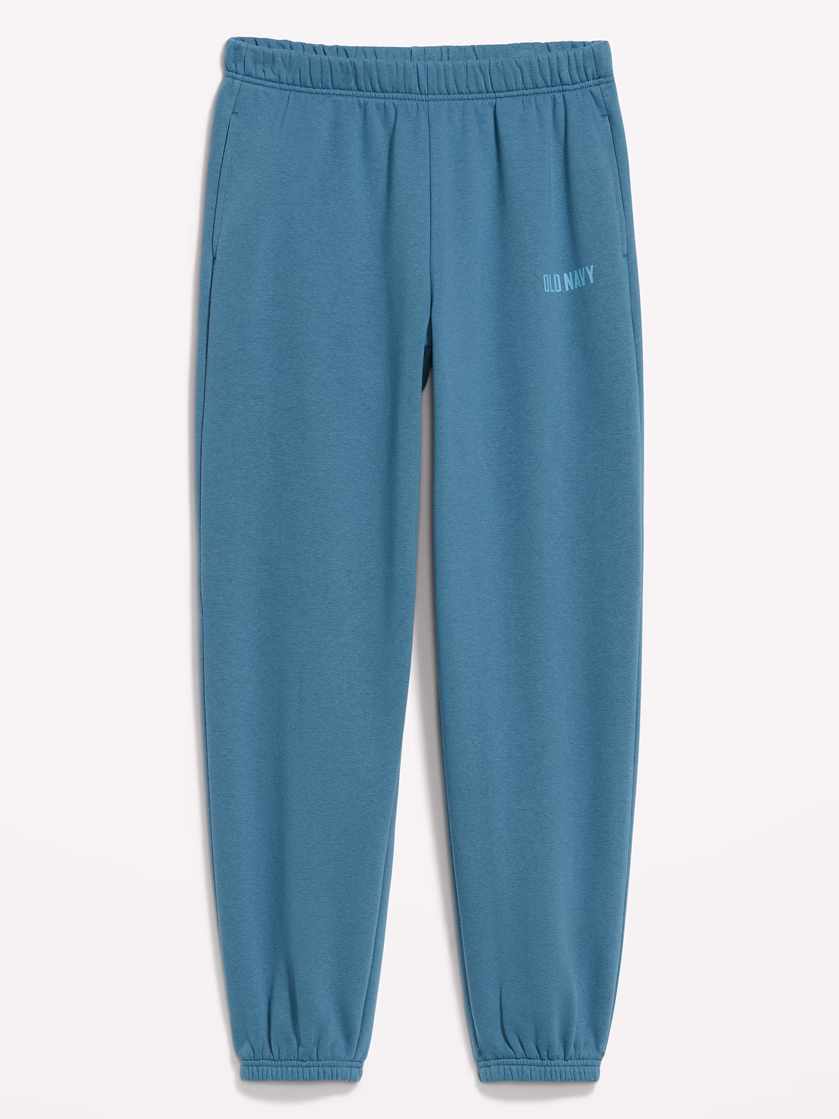 High-Waisted Cinched-Ankle Sweatpants - Neptune