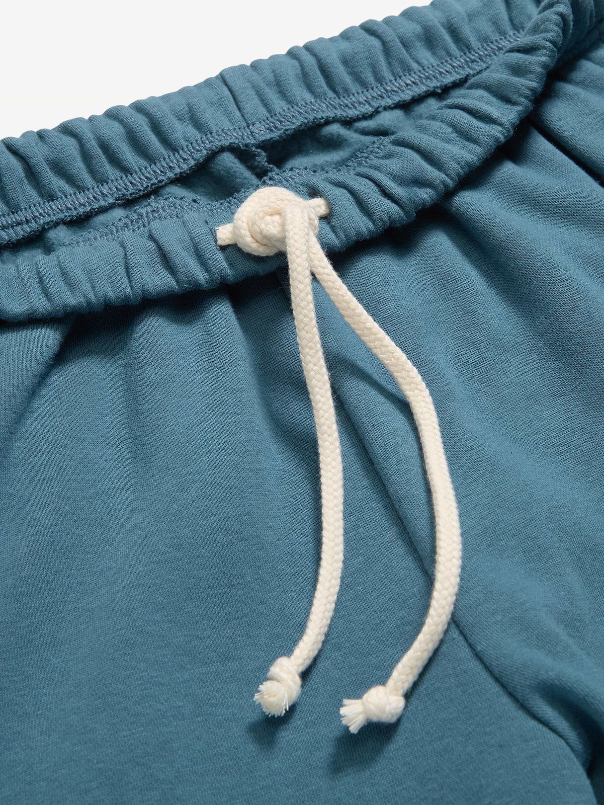 High-Waisted Cinched-Ankle Sweatpants - Neptune