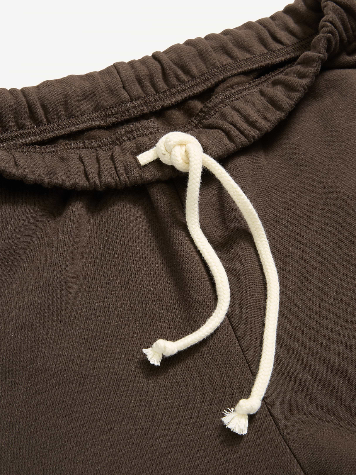 High-Waisted Fleece Wide-Leg Sweatpants - Black Coffee