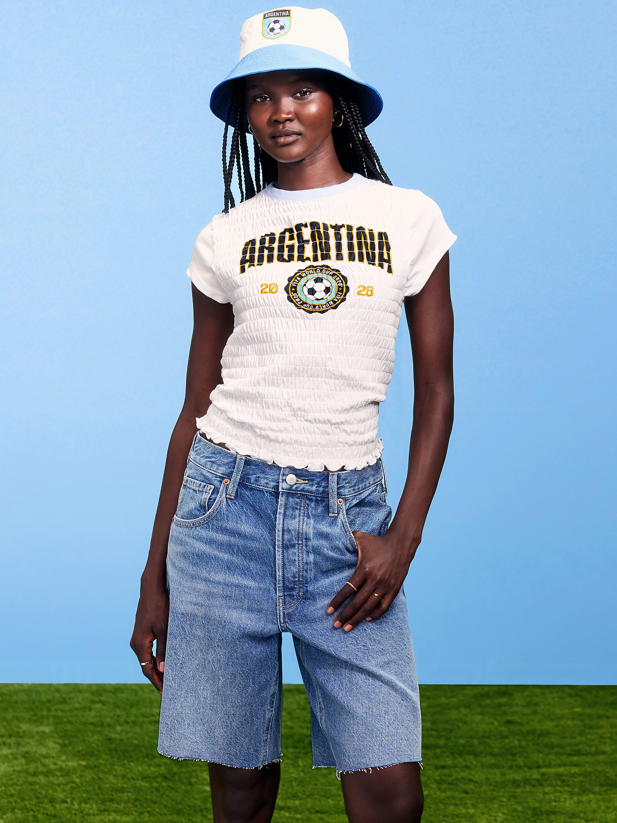 FIFA World Cup 26™ England Vintage Crew-Neck T-Shirt for Women - Argentina