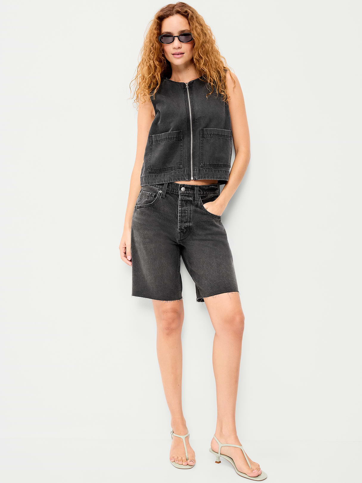 Zip-Front Utility Vest - Coal