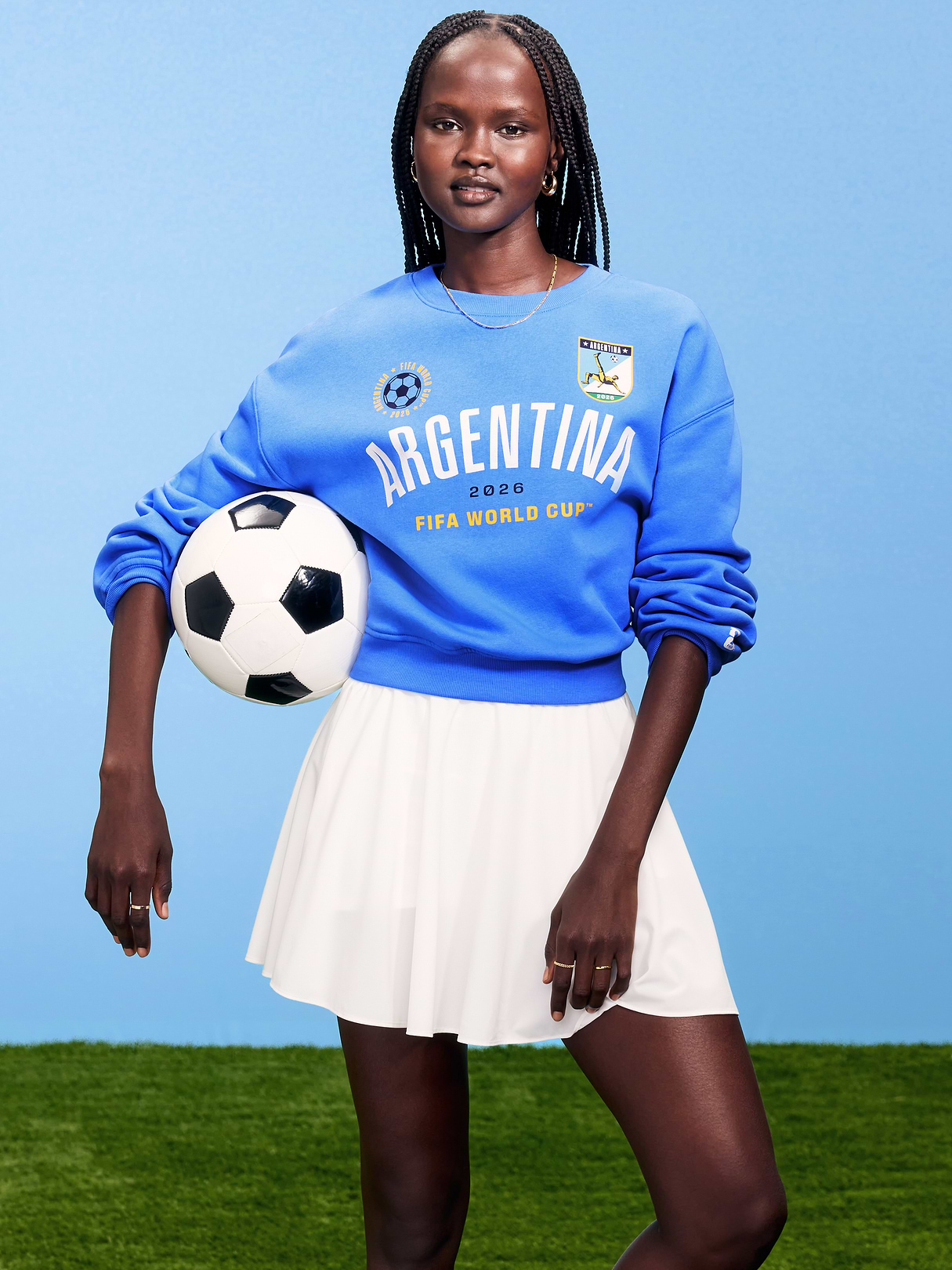 FIFA World Cup 26™ Brazil Oversized Graphic Sweatshirt for Women - Argentina