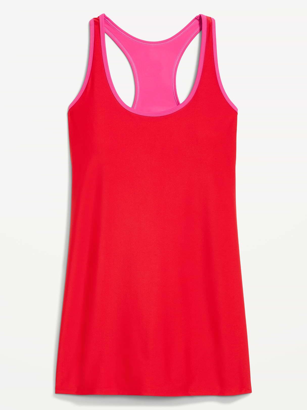 PowerSoft Keyhole Athletic Dress - Bold Red