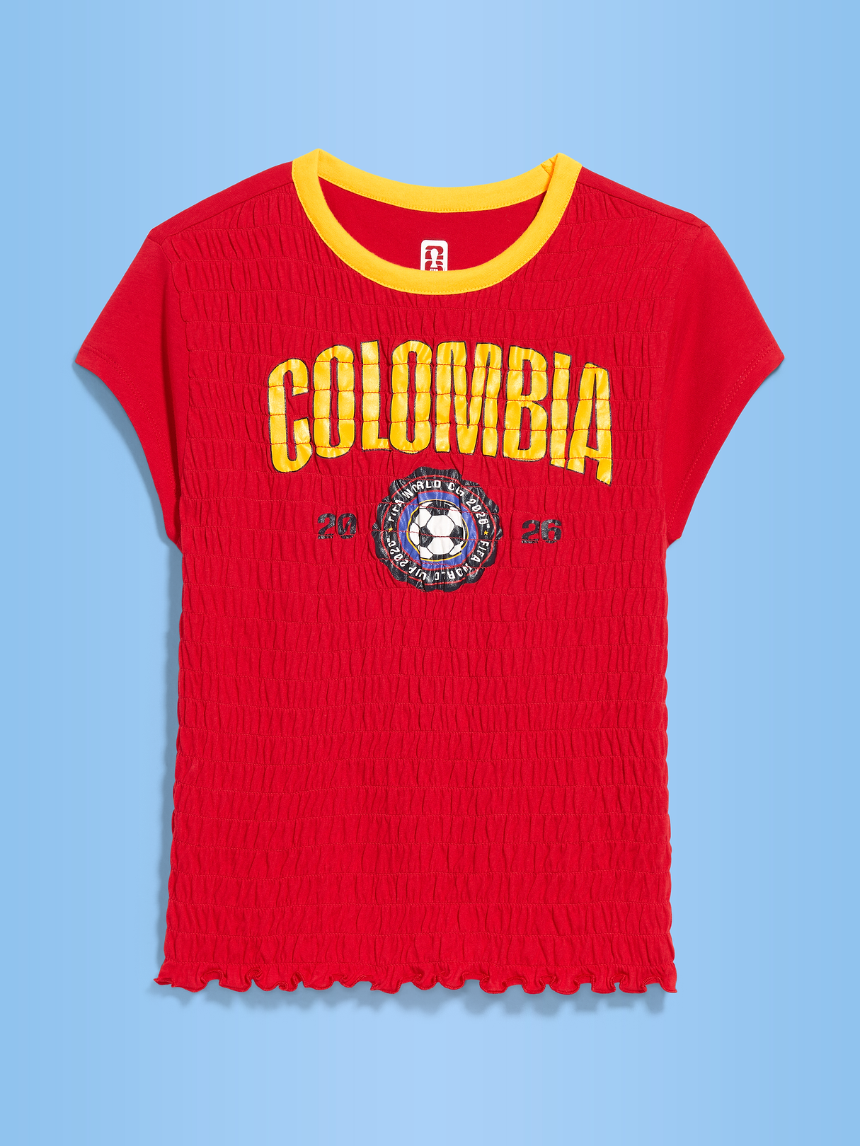 FIFA World Cup 26™ England Vintage Crew-Neck T-Shirt for Women - Colombia