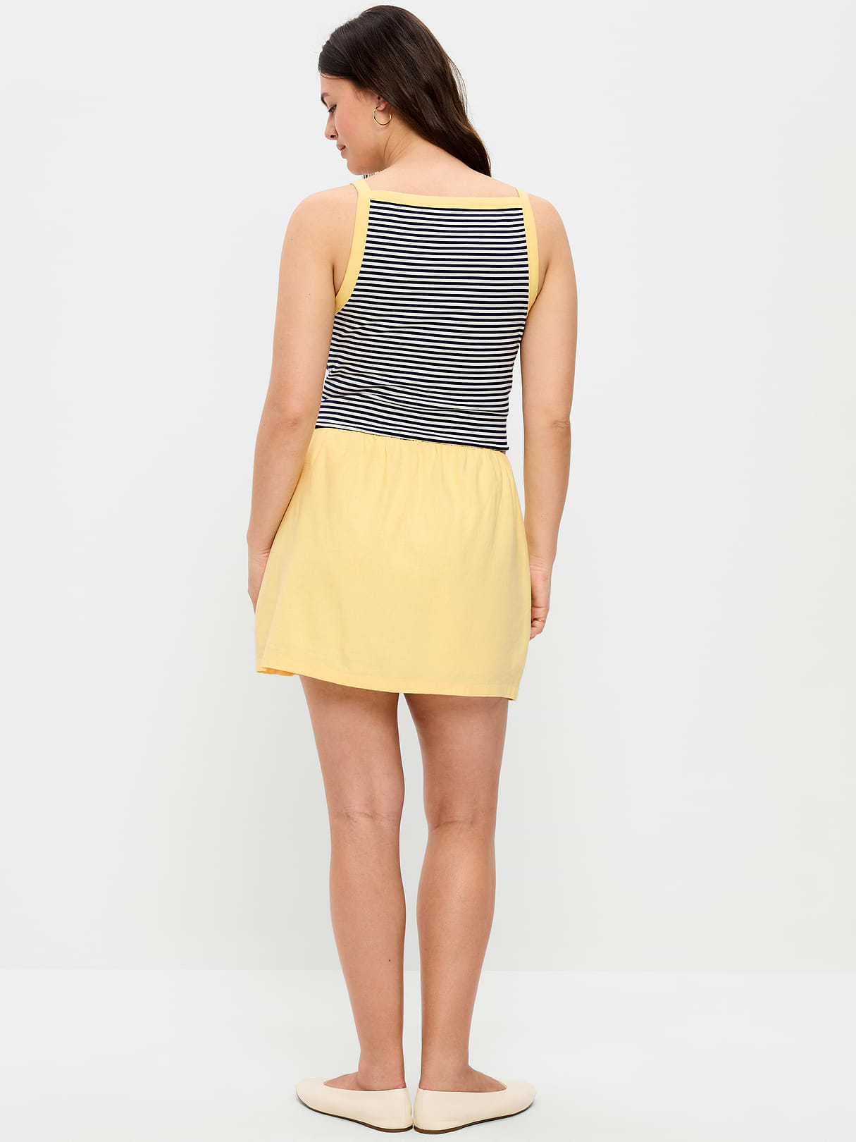 Linen-Blend Micro Skort - Sunbeam