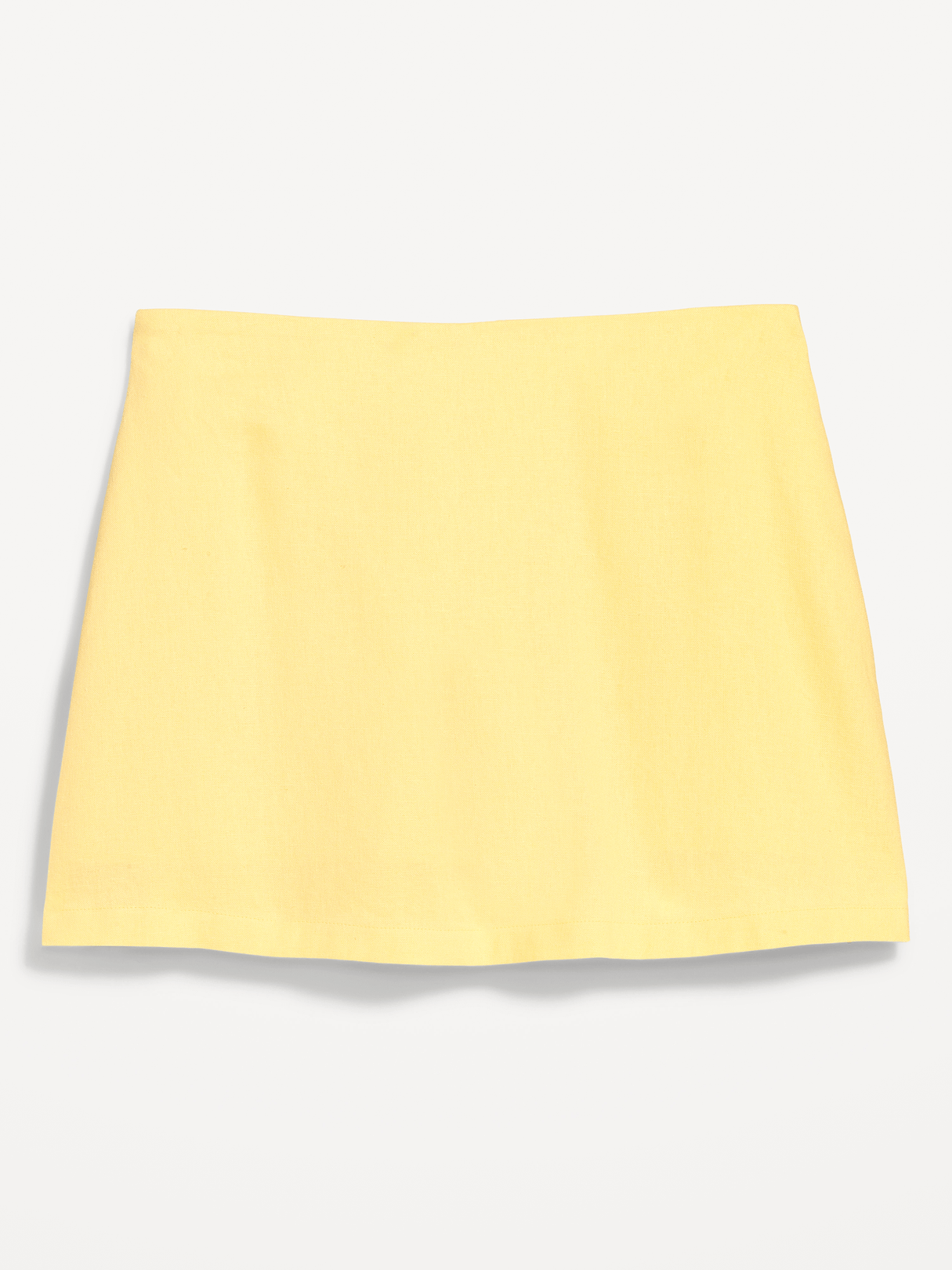 Linen-Blend Micro Skort - Sunbeam