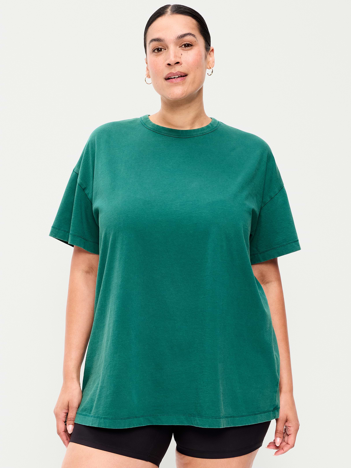 Oversized EveryWear Tunic T-Shirt - Deep Lagoon