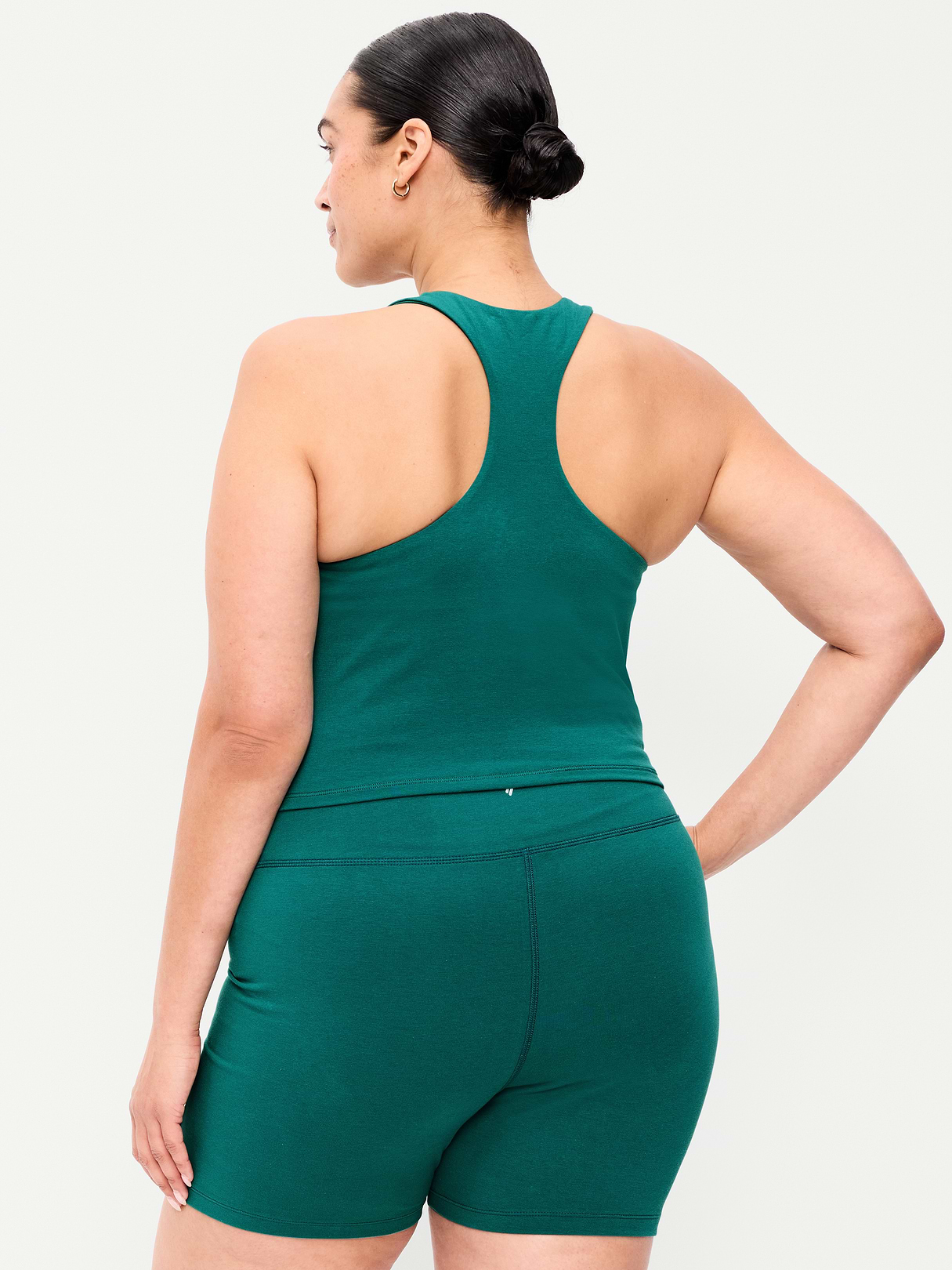 Light Support PowerChill High-Neck Racerback Sports Bra - Deep Lagoon