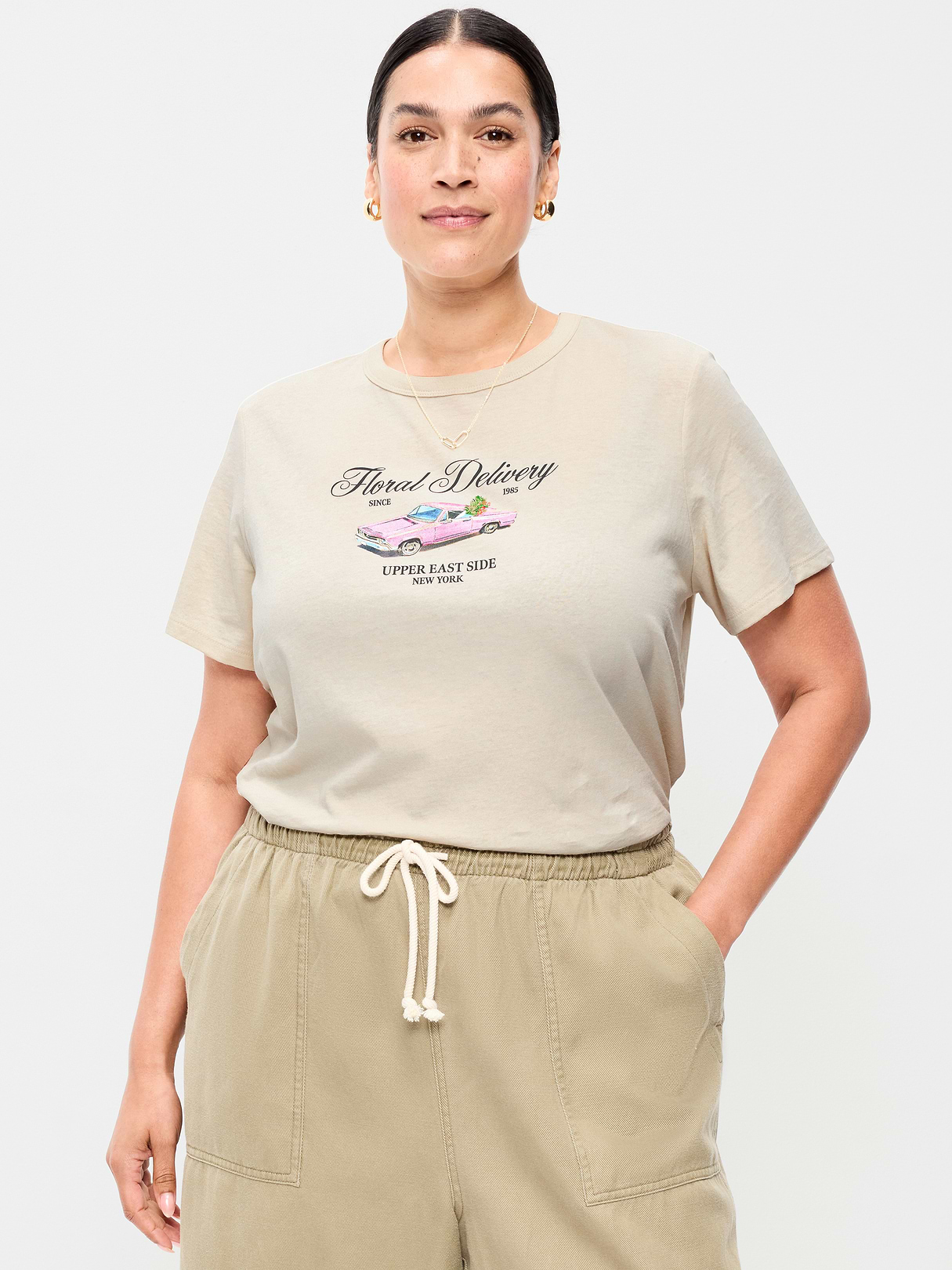 EveryWear Crew-Neck Graphic T-Shirt - Wish Bone