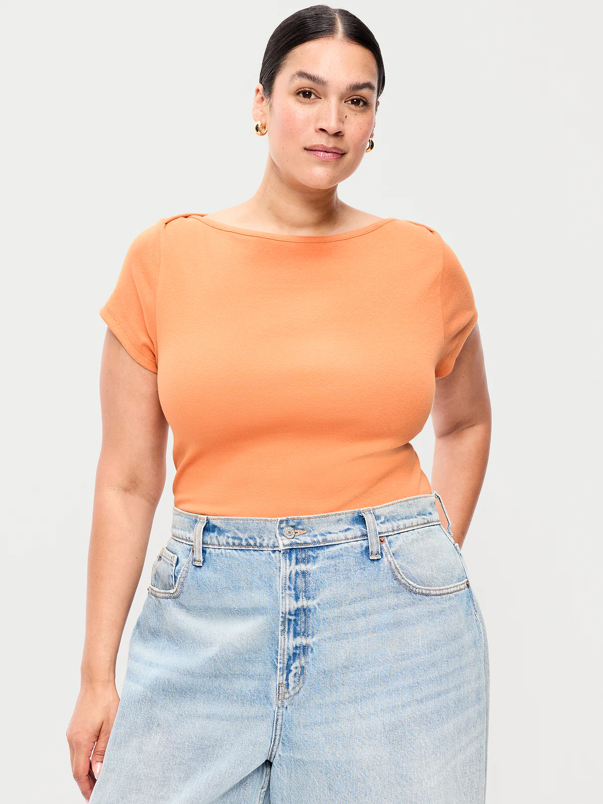 Snug Boatneck T-Shirt - Ground Coriander