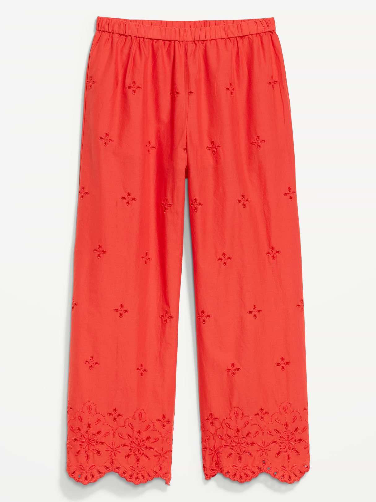 High-Waisted Cut Out Wide-Leg Pant - Moonfish Orange