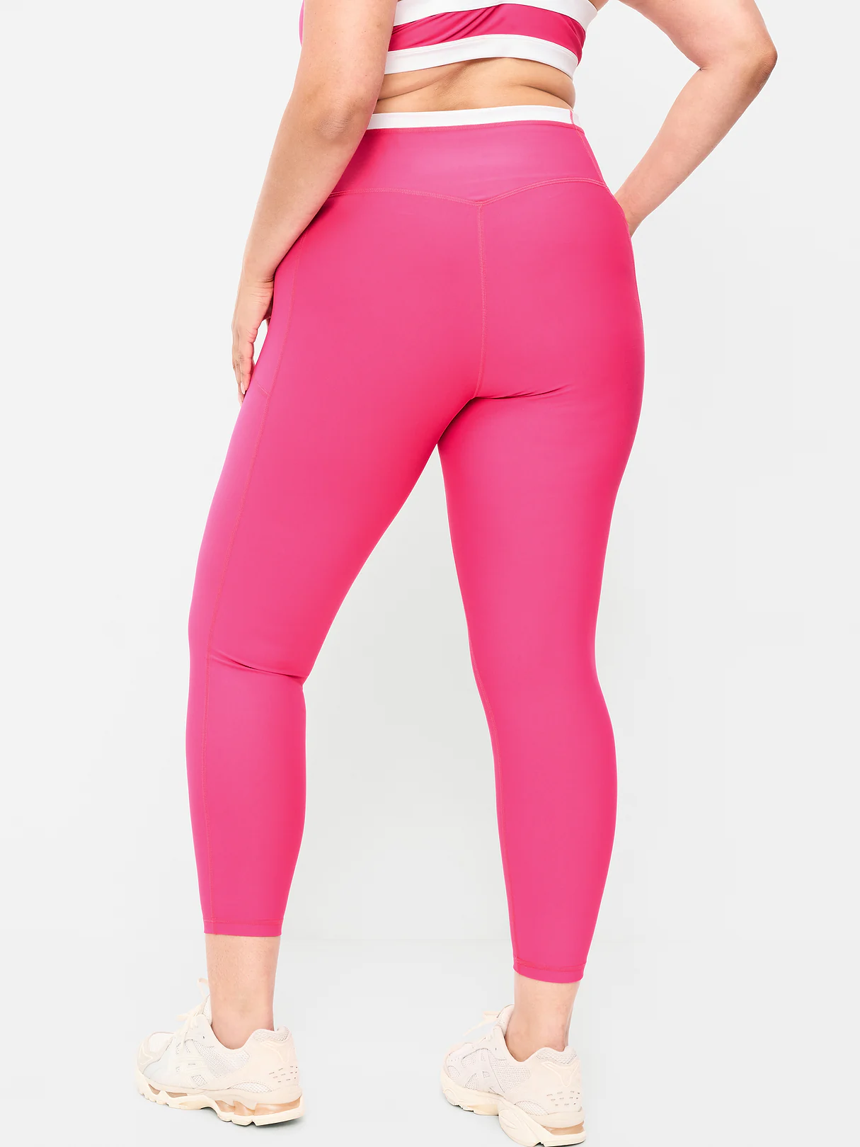 Extra-High Waisted PowerSoft Boundless 7/8 Leggings – No Front Seam - Dragonfruit