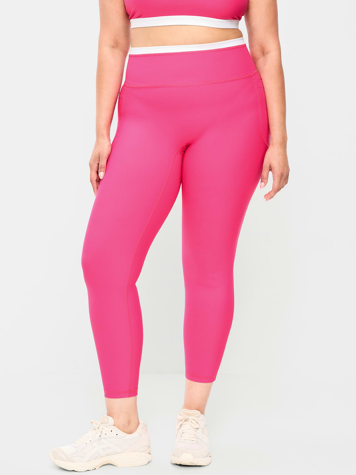 Extra-High Waisted PowerSoft Boundless 7/8 Leggings – No Front Seam - Dragonfruit