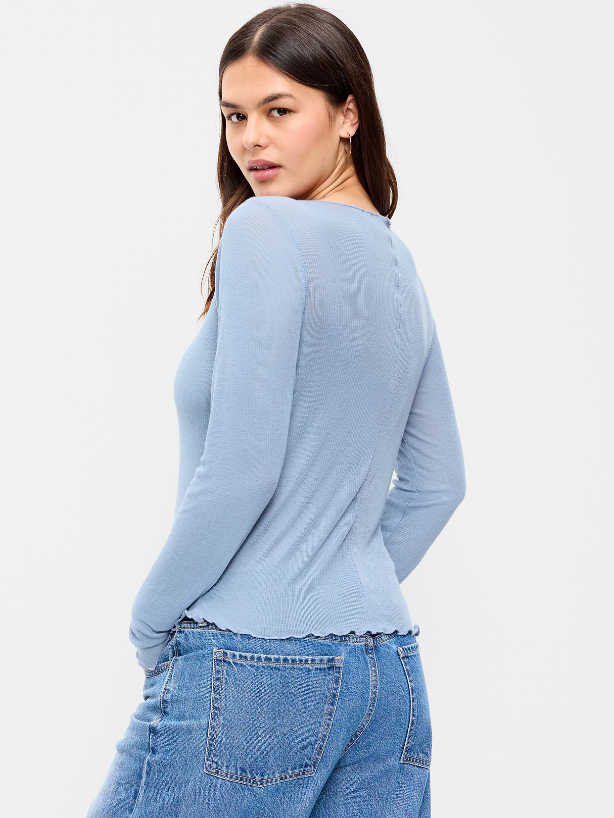 Lettuce-Edge Tissue T-Shirt - Naturalist Blue