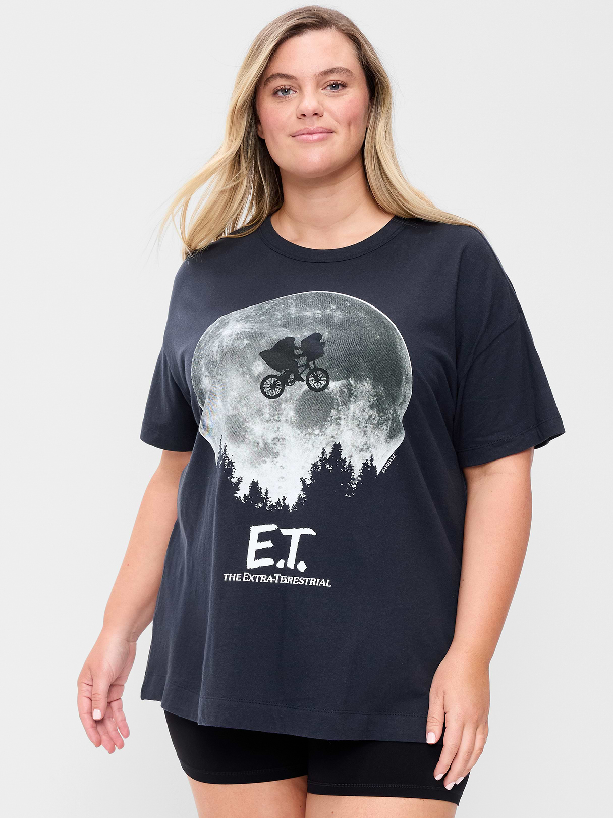 Bride of Frankenstein™ Oversized Tunic T-Shirt - In the Navy