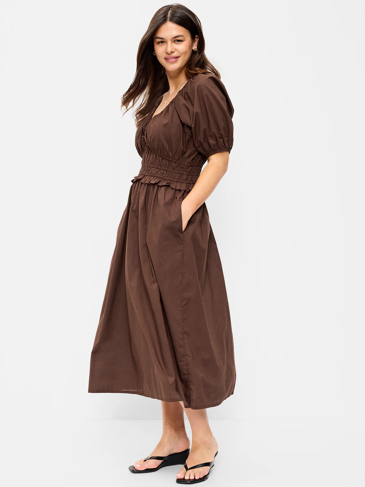 Fit & Flare Prairie Midi Dress - Earthen