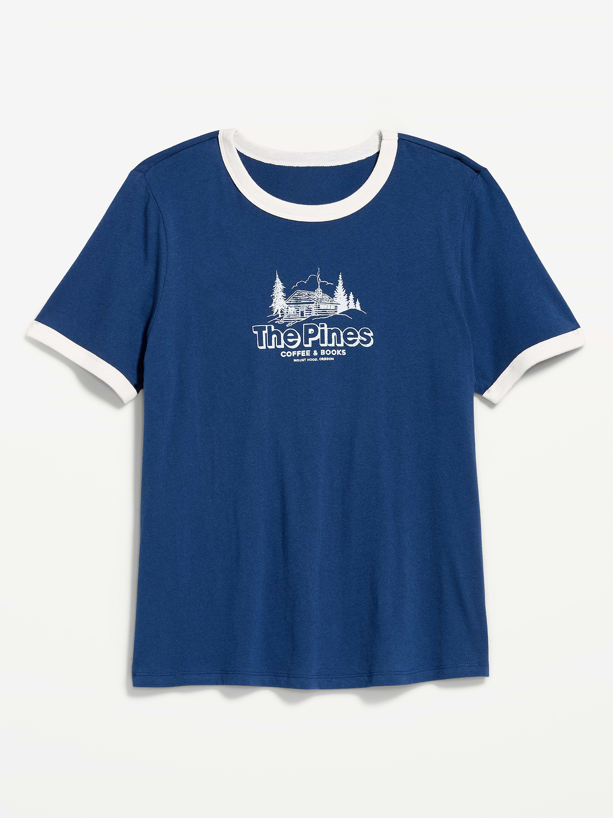 EveryWear Crew-Neck Graphic T-Shirt - Ahoy Navy