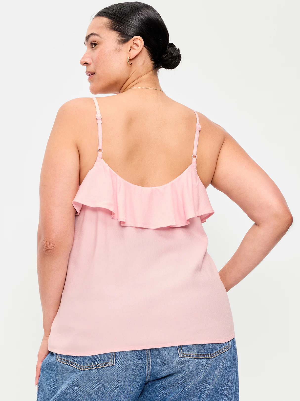 Ruffle-Front Tank Top - Blush On You