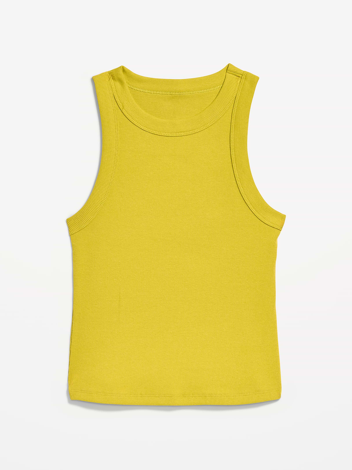 Crop Ribbed Tank Top - Lacewing