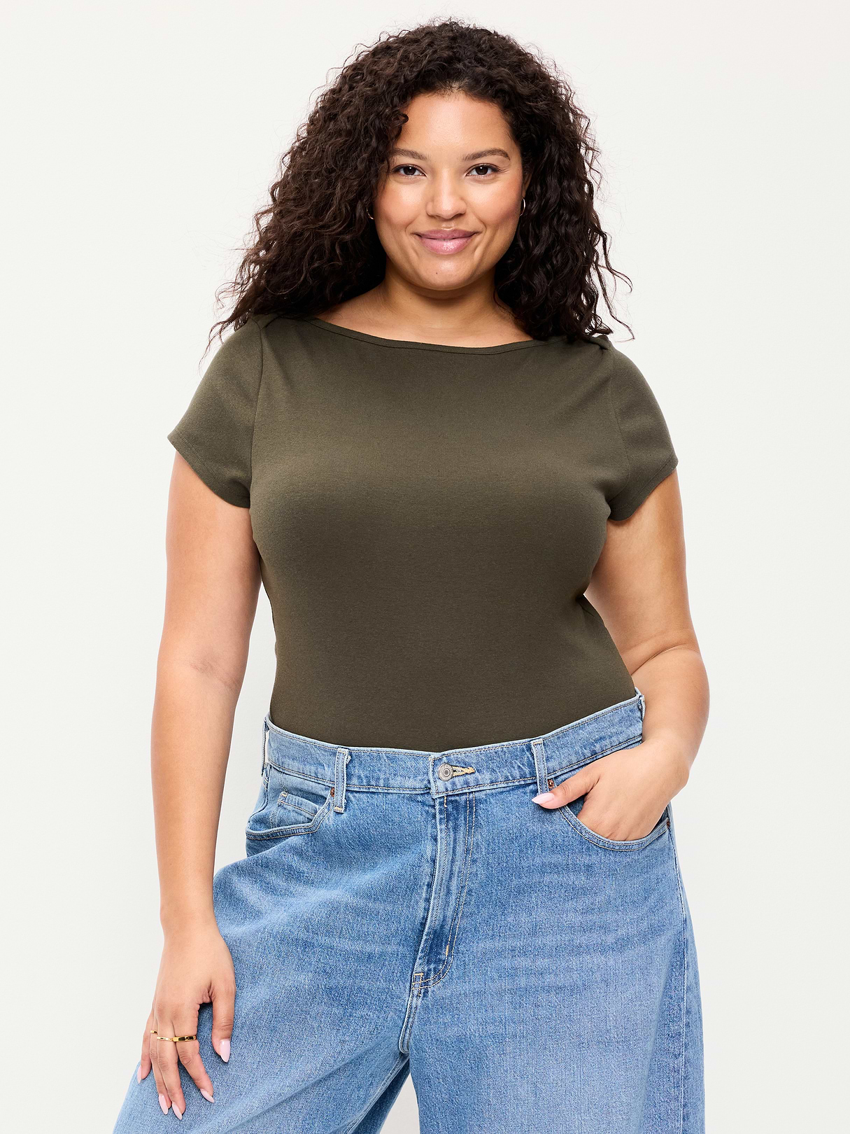 Snug Boatneck T-Shirt - Forest Tapestry