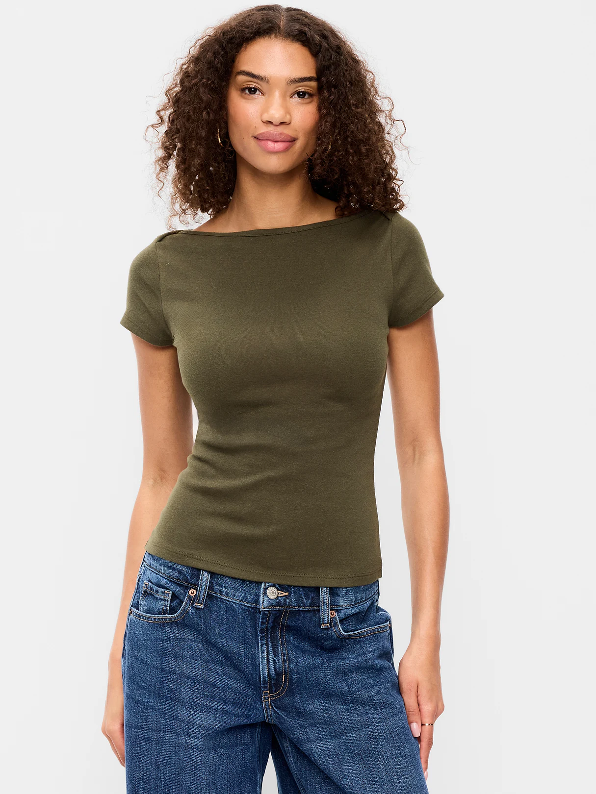 Snug Boatneck T-Shirt - Forest Tapestry