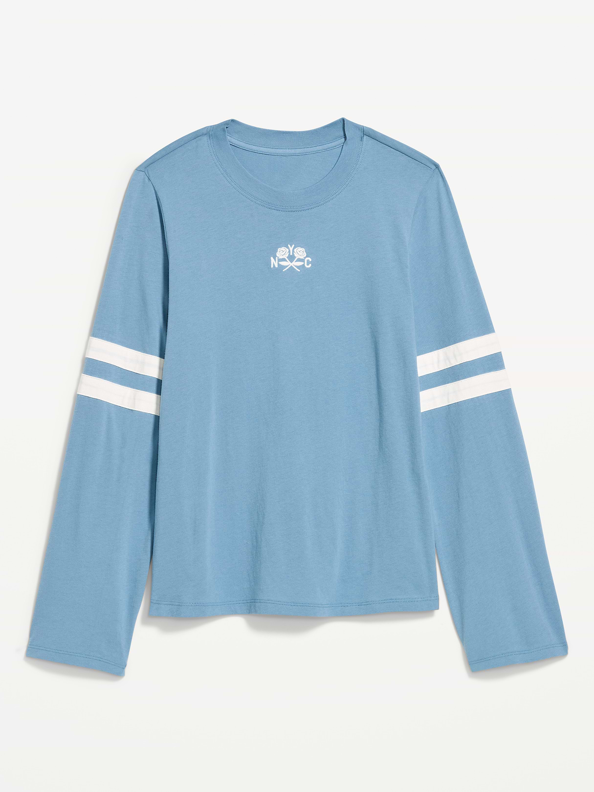 EveryWear Long-Sleeve Graphic T-Shirt - Naturalist Blue
