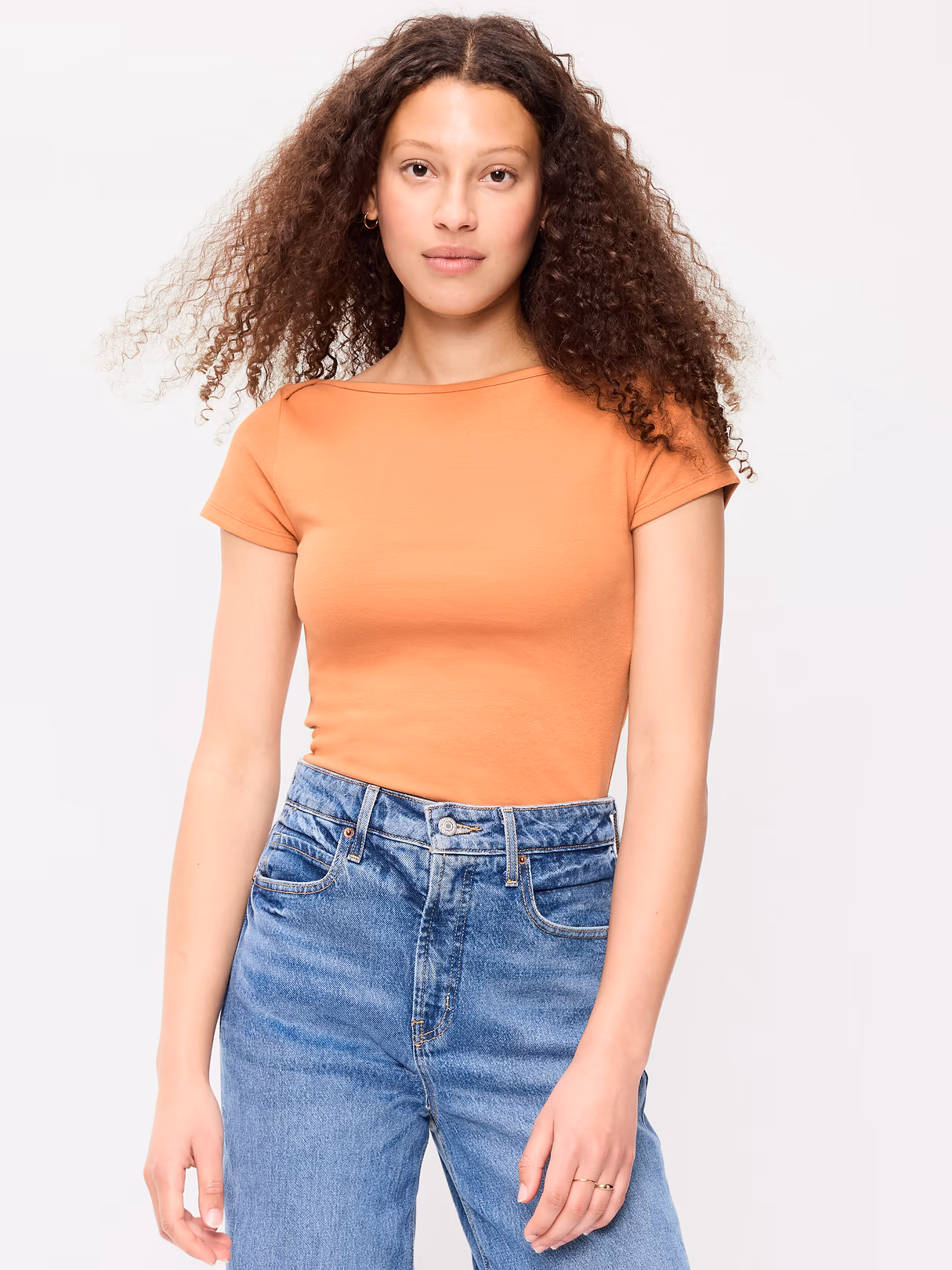 Snug Boatneck T-Shirt - Ground Coriander