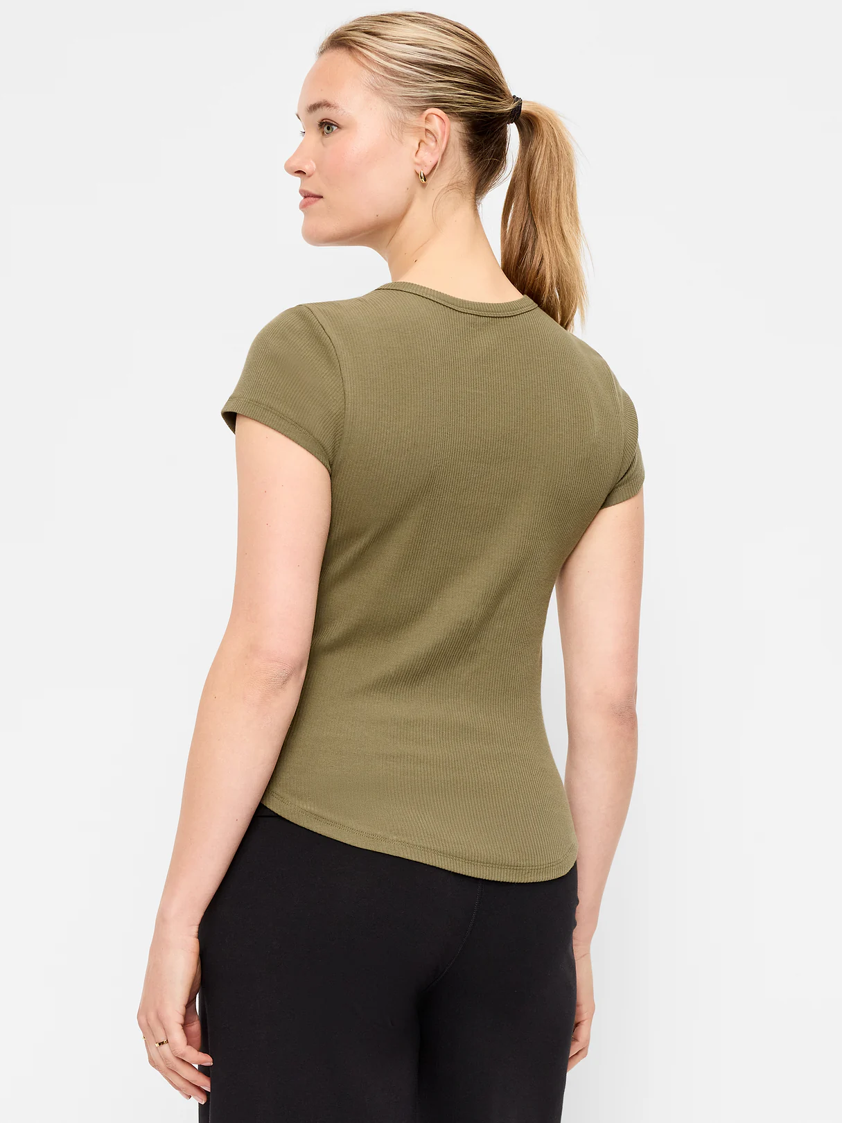 CloudLite Crew-Neck Ribbed T-Shirt - Hearthwood