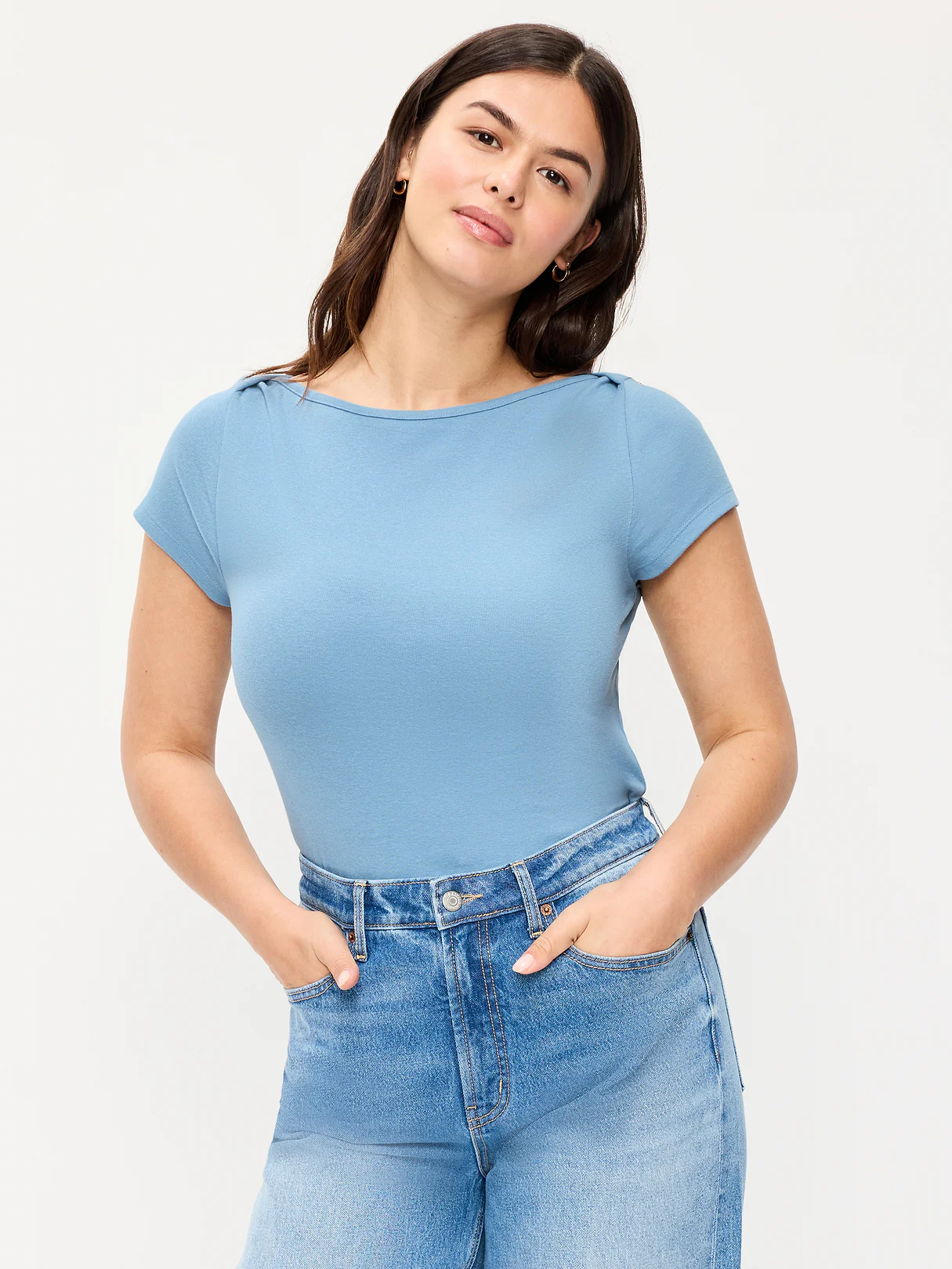 Snug Boatneck T-Shirt - Naturalist Blue
