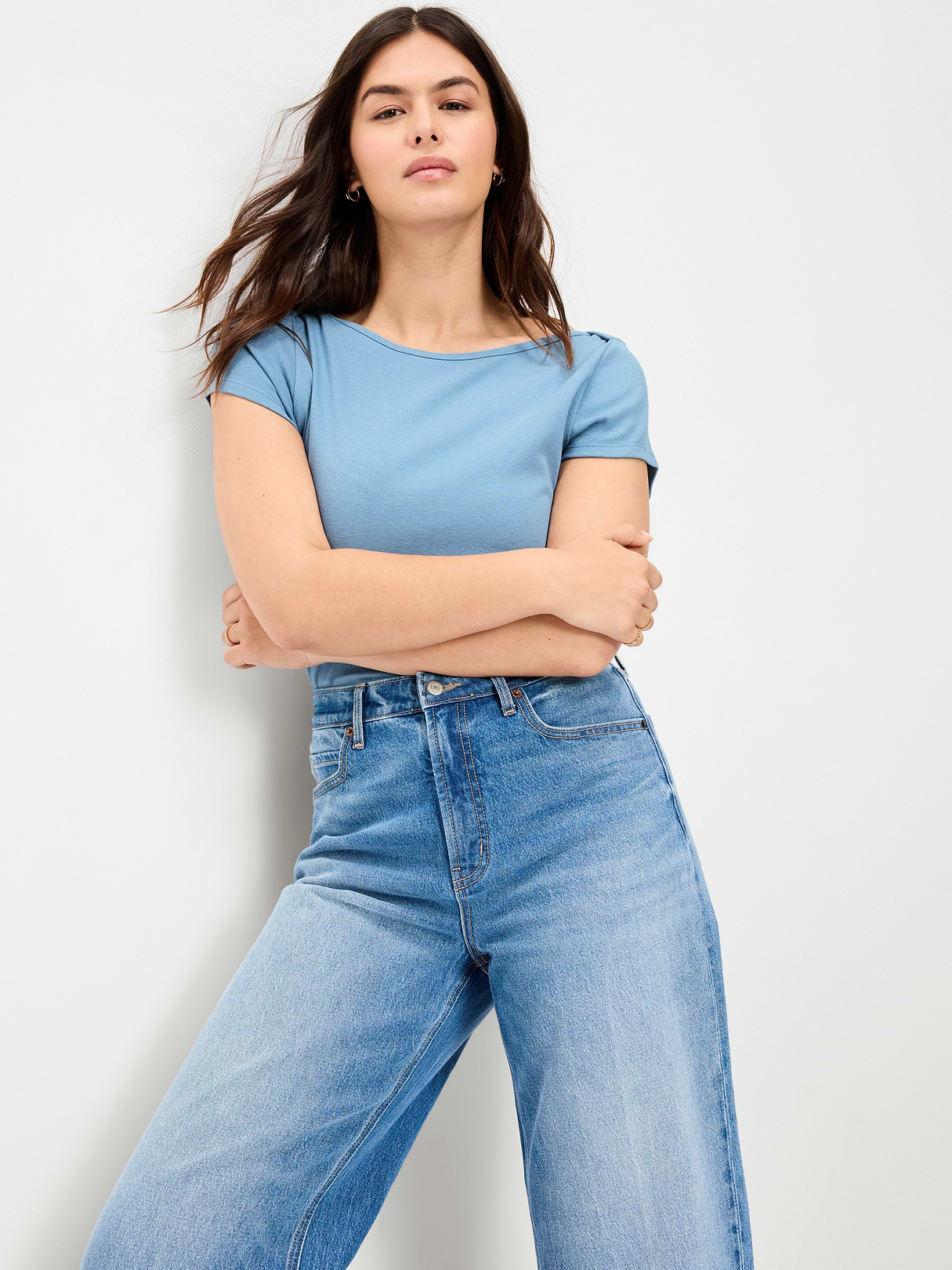 Snug Boatneck T-Shirt - Naturalist Blue