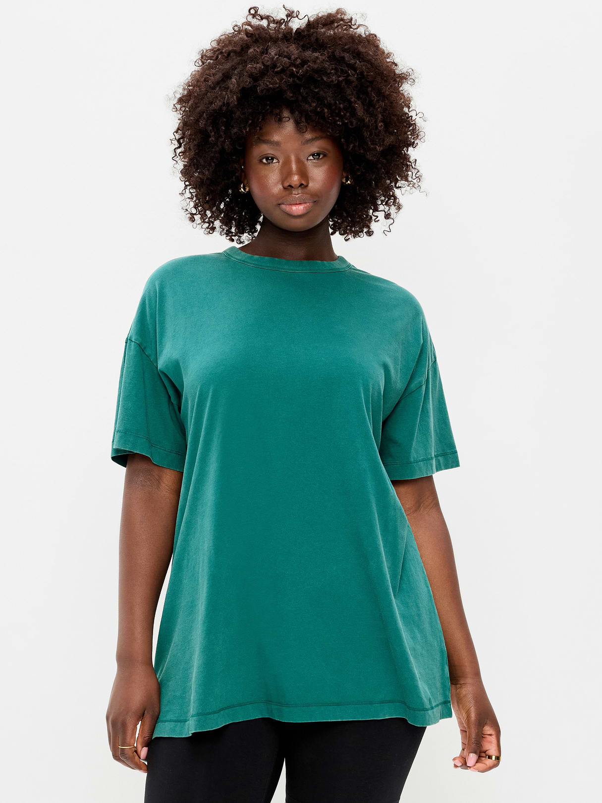 Oversized EveryWear Tunic T-Shirt - Deep Lagoon