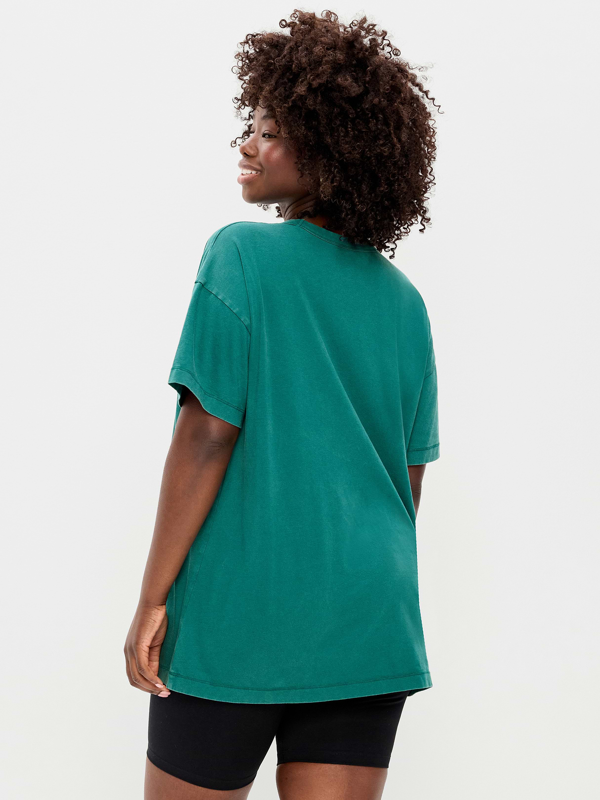 Oversized EveryWear Tunic T-Shirt - Deep Lagoon