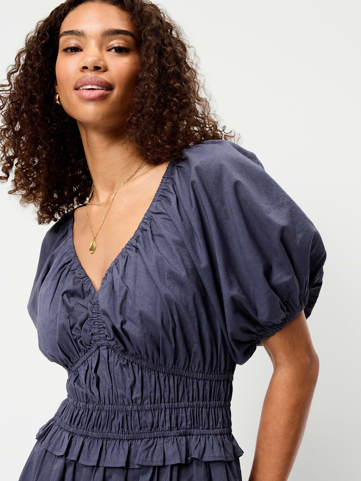 Fit & Flare Prairie Midi Dress - Volcanic Glass